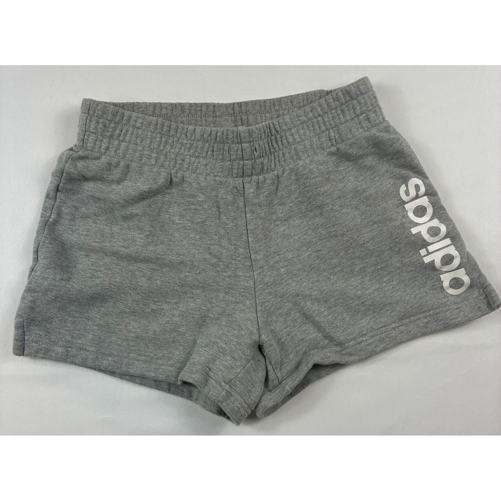 Adidas French Terry Shorts Womens XS Grey Good Condition Essentials Logo Active